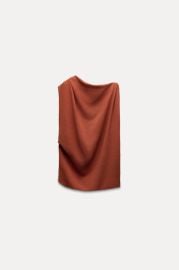 Asymmetric Rustic Top at Zara