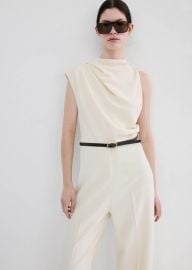 Asymmetric long jumpsuit - Women | MANGO USA at Mango