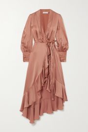 WornOnTV: Carrie’s pink satin wrap dress on The Talk | Carrie Inaba ...