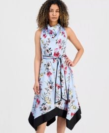 Asymmetrical Cowlneck Dress at Macys