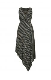 Asymmetrical Faux-Wrap Dress at Bcbg