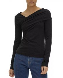 Asymmetrical-Neckline Top at Bloomingdales