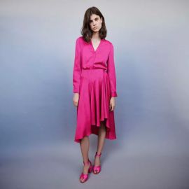 Asymmetrical Satin Dress at Orchard Mile