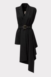 Asymmetrical Sleeveless Blazer - Black at Julia Allert