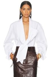 Asymmetrical Tie Blouse at FWRD