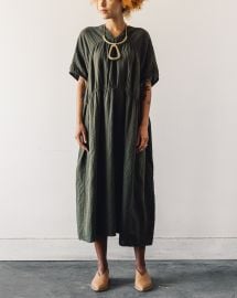 Atelier Delphine Lihue Dress Hunter Green Glasswing at Glasswing