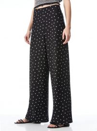 Athena Polka Dot Wide Leg Pant  Alice And Olivia at Alice and Olivia