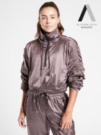 Athleta x Allyson Felix Legend Luxe Crop Half Zip Jacket at Athleta