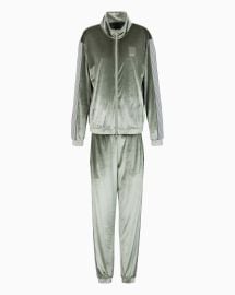 Athletic Velour technical-fabric tracksuit EA7 at Armani