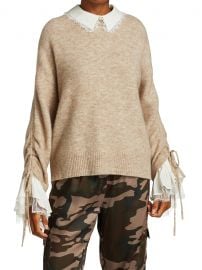 Atlas Bell-Sleeve Collared Sweater at Saks Fifth Avenue