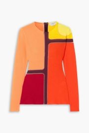 Atreus Paneled Color Block Wool Blend Sweater at The Outnet
