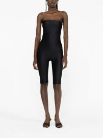 Atu Body Couture Strapless Jersey Jumpsuit Black at Farfetch
