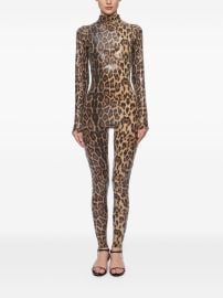 Atu Body Couture leopard-print Jumpsuit Brown at Farfetch