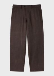 Aubergine Wool Check Pleated Trucker Co-ord at Paul Smith