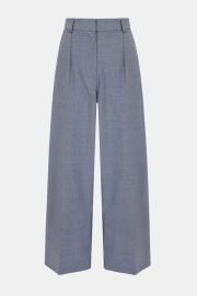 Audrey Trousers In Grey Summer Wool Emilia Wickstead at Emilia Wickstead