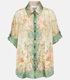 August printed silk shirt in multicoloured - Zimmermann at Mytheresa