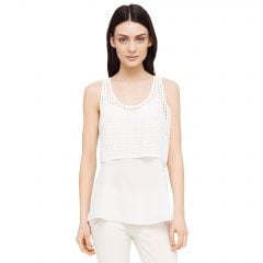 Augustine Layered Eyelet Tank at Club Monaco