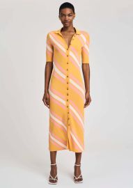 Aurelia Cut-Out Knit Shirtdress by Derek Lam 10 Crosby at Derek Lam