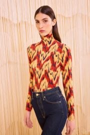 Aurelia Long Sleeve Turtleneck - Carnelian - Ulla Johnson at Ulla Johnson