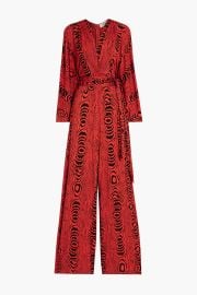 Aurelia Zebra Print Stretch Jersey Wide Leg Jumpsuit at The Outnet