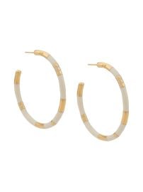 Aurelie Bidermann Positano Large Earrings White at Farfetch