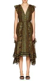 Aurelie Floral Silk Midi-Dress at Barneys