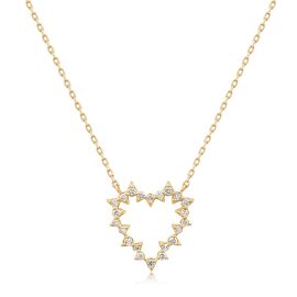 Aurelie Gi Saylor Diamond Heart Necklace at Aurelie Gi