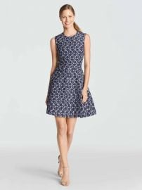 Austin Jacquard Dress at Draper James