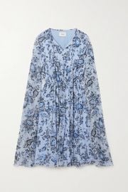 Austin Printed Cape Dress by Erdem at Net A Porter