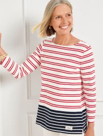 Authentic Talbots Tee - Destin Stripe Talbots at Talbots