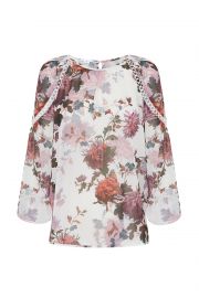 WornOnTV: Carrie’s floral print eyelet detailed blouse on The Project ...