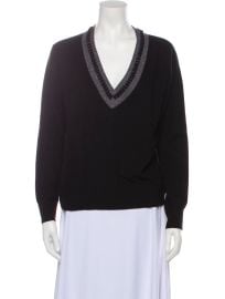 Autumn Cashmere Cashmere Plunge Neckline Sweater at The Real Real