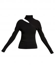 Autumn Cashmere Mock-Neck Cutout Sweater at Neiman Marcus