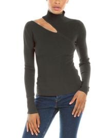 Autumn Cashmere Slash Cutout Mock at Autumn Cashmere