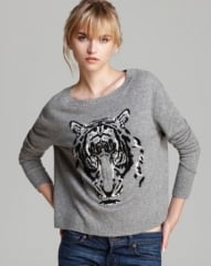 Autumn Cashmere Sweater - Leopard Intarsia at Bloomingdales