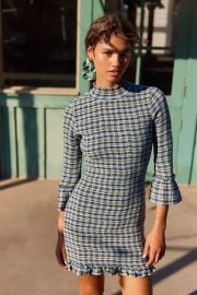 Autumn Chill Plaid Mini Dress at Free People
