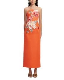 Ava Appliqué Floral Bustier Maxi Dress at Bloomingdales