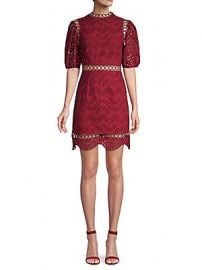 Avantlook - Lace Cotton Blend A-Line Dress at Saks Off 5th