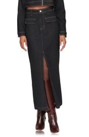 Avec Les Files Slit Denim Maxi Skirt at Nordstrom Rack