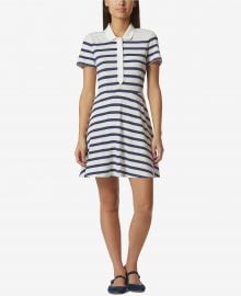 Avec Les Filles Cotton Striped Polo-Style Dress at Macys