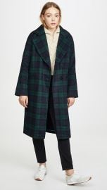 Avec Les Filles Double Face Plaid Raglan Coat at Shopbop