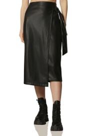 Avec Les Filles Faux-Ever Leather™ D-Ring Wrap Pencil Skirt at Nordstrom