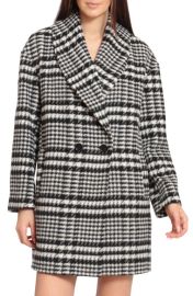 Avec Les Filles Houndstooth Check Coat at Nordstrom