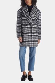 Avec Les Filles Houndstooth Check Coat at Lord & Taylor