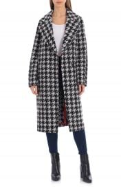 Avec Les Filles Houndstooth Oversize Double Face Coat   Nordstrom at Nordstrom