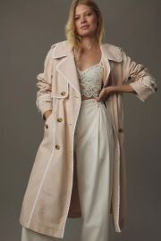Avec Les Filles Ric Rac Trench Coat at Anthropologie
