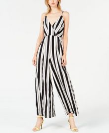 Avec Les Filles Sleeveless Striped Jumpsuit    Reviews - Dresses - Women - Macy s at Macys