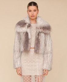 Avec Les Filles Women39s Cropped Faux Fur Jacket - Macy39s at Macys