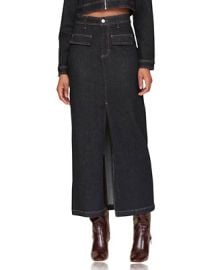 Avec Les Filles Womens Denim Maxi Skirt - Macys at Macys