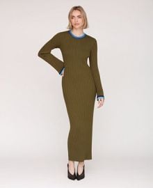 Avec Les Filles Womenx27s Long Sleeve Ribbed Neck Maxi Dress - Macyx27s at Macys